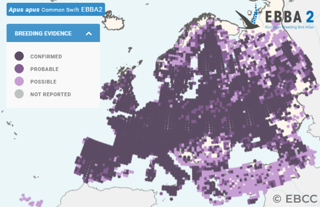 Mapa de Distribuição Europeia