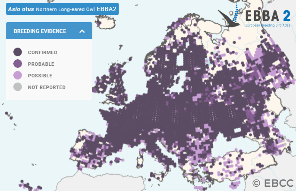 Mapa de Distribuição Europeia