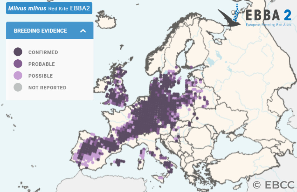 Mapa de Distribuição Europeia