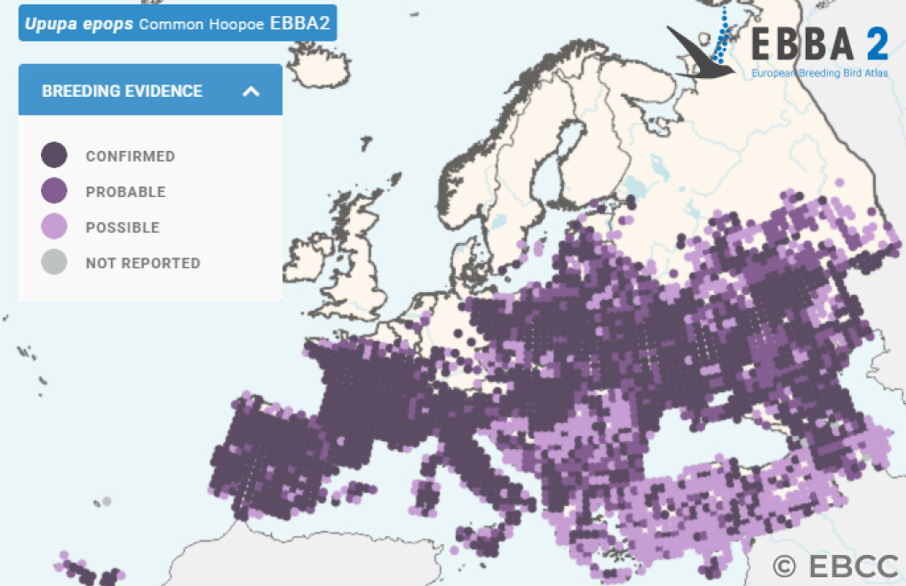 Mapa de Distribuição Europeia