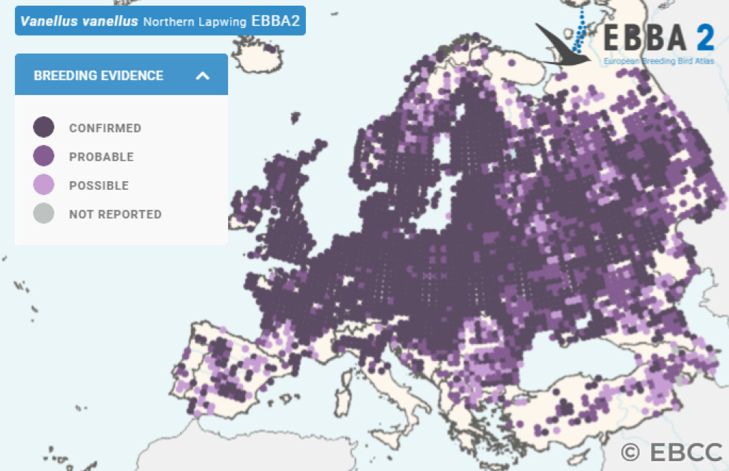 Mapa de Distribuição Europeia